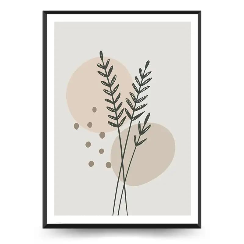 تابلو دکوراتیو بوهو بوتانیکال طرح برگ کد 7