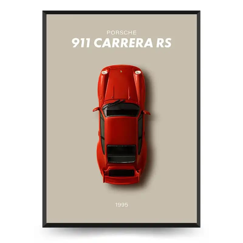 تابلو دکوراتیو ماشین مدل پورشه Carrera Rs 1995