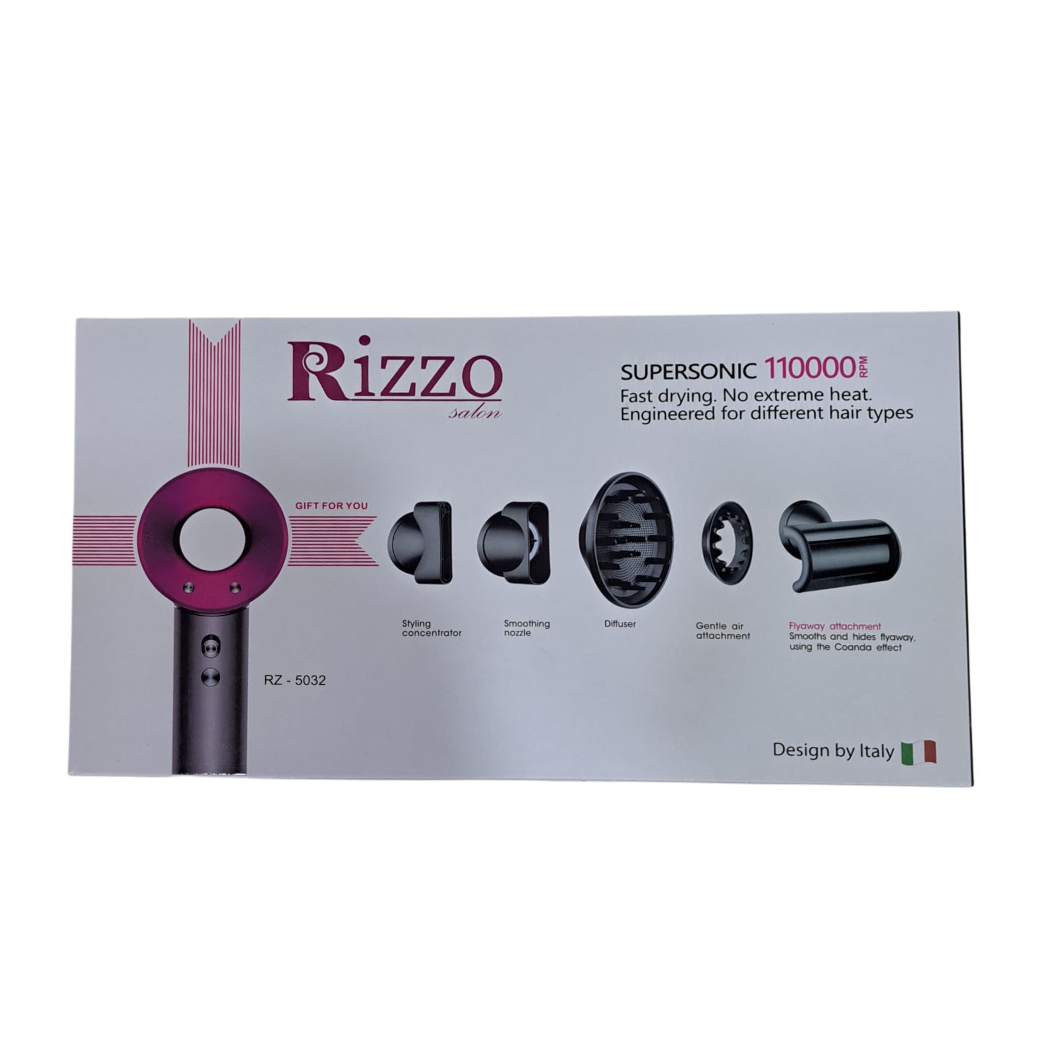 سشوار سوپرسونیک ریزو Rizzo – 5032 — تصویر ۴