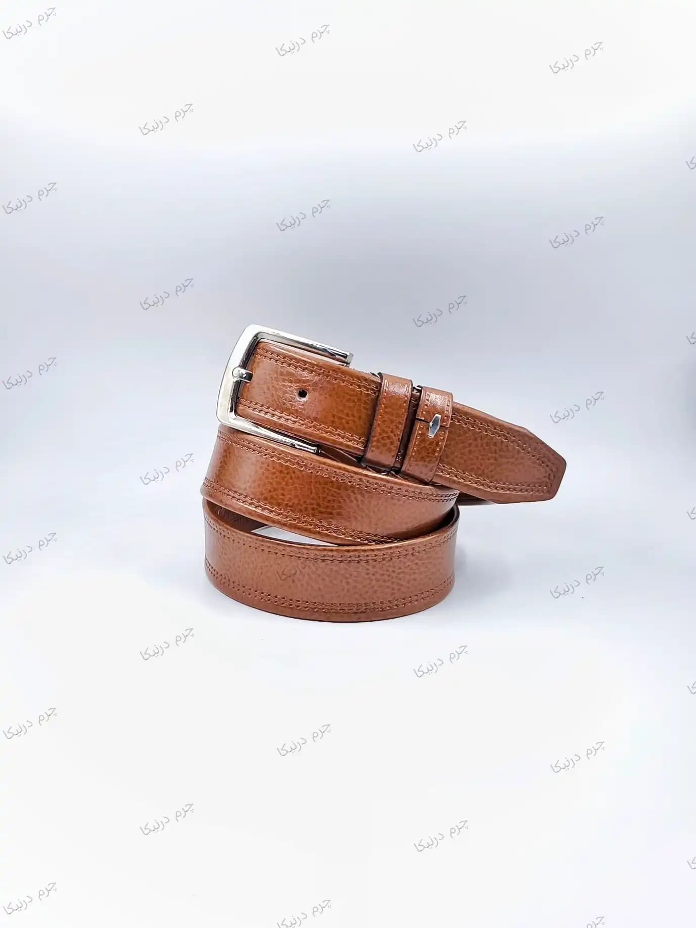 کمربند مردانه سگک‌زبانه‌دار مدل ونیز – عرض ۴ سانتی‌متر — تصویر ۲