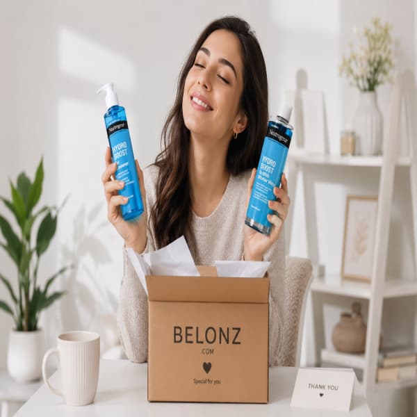 ژل شستشوی صورت و میسلار واتر نوتروژینا مدل Hydro Boost — تصویر ۳