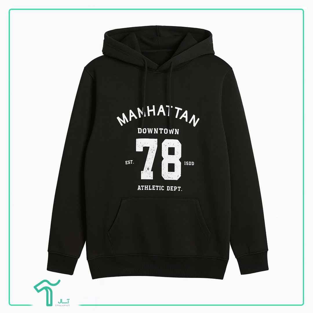 هودی اسپرت مشکی Manhattan تو کرکی کد 875