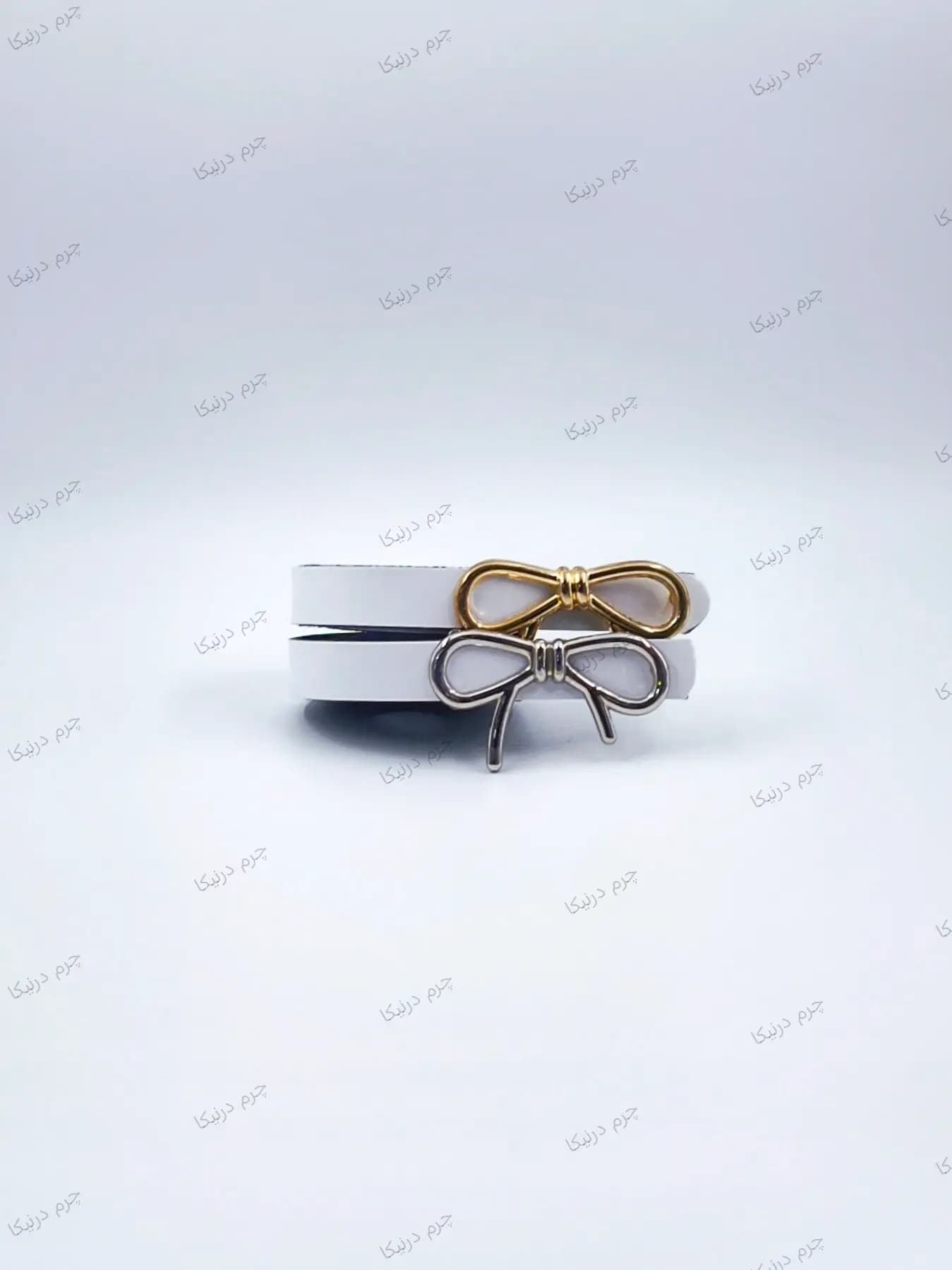 کمربند پاپیونی زنانه | چرم مصنوعی | عرض ۱.۵ سانت | ۶ رنگ — تصویر ۳