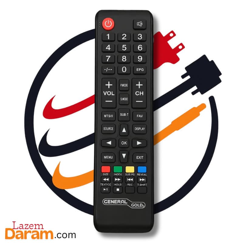ریموت کنترل تلویزیون جنرال گلد طرح سامسونگ 1088 | مدل معادل با کارآیی مشابه