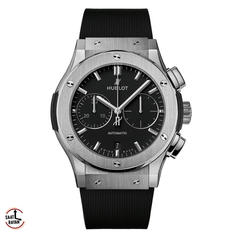 ساعت مچی هابلوت مردانه مدل بیگ بنگ سیلور بند رابر کرنوگراف HUBLOT BIGBANG 1414