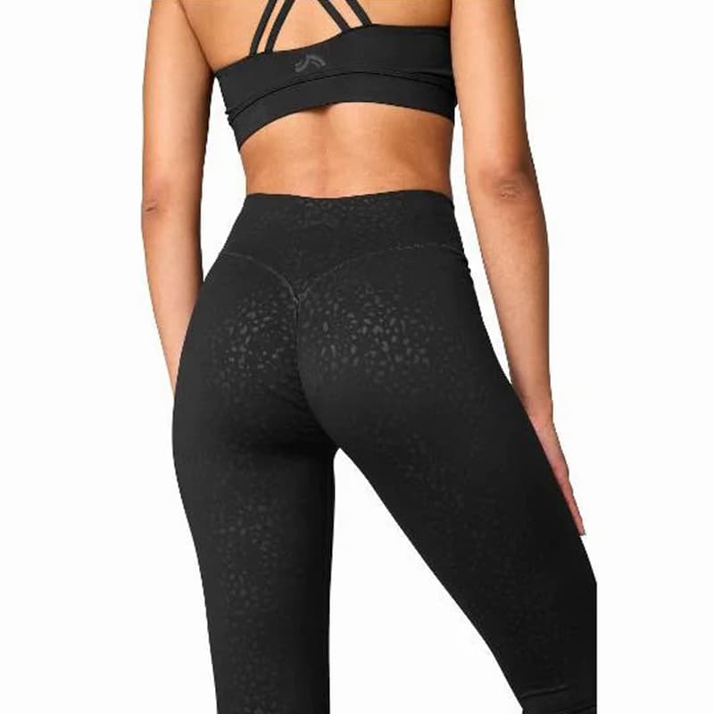 لگ ورزشی زنانه کریویت Crivit Sport Tights 01 مشکی طرح دار — تصویر ۳