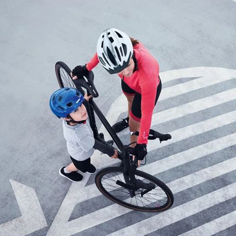 نیم زیپ ترمال دوچرخه سواری زنانه کریویت Crivit Thermal Cycling Half Zip صورتی شبرنگی — تصویر ۵