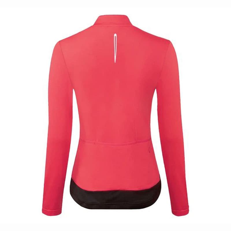 نیم زیپ ترمال دوچرخه سواری زنانه کریویت Crivit Thermal Cycling Half Zip صورتی شبرنگی — تصویر ۶