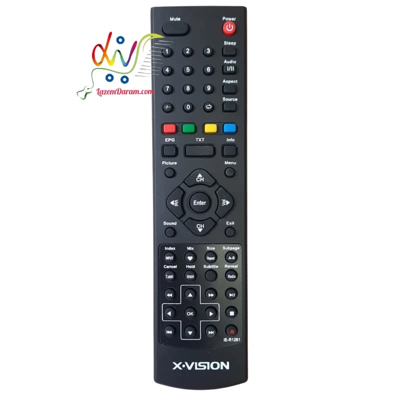 کنترل تلویزیون ایکس ویژن IE-R1281 رکورد دار