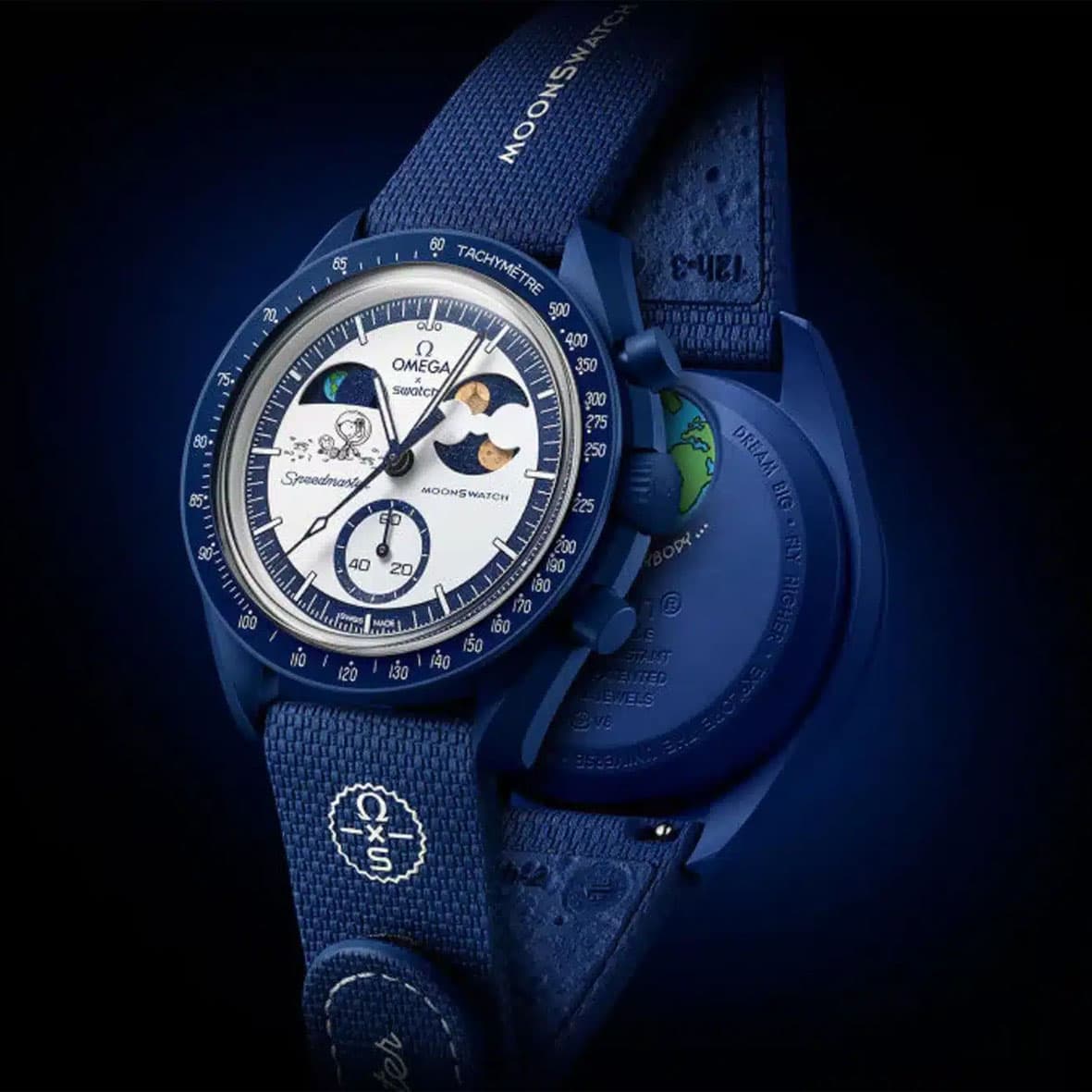 ساعت مچی زنانه/مردانه امگاسواچ OmegaSwatch مدل SO33N704L MISSION TO EARTHPHASE – MOONSHINE GOLD — تصویر ۲