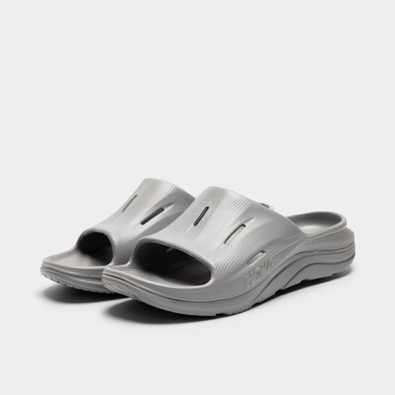 صندل ورزشی هوکا Hoka Ora Recovery Slides 3 طوسی — تصویر ۳