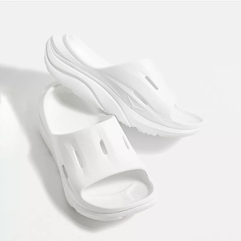 صندل ورزشی زنانه هوکا Hoka Ora Recovery Slides 3 سفید — تصویر ۲