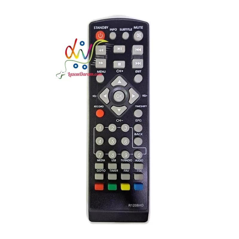 کنترل گیرنده دیجیتال دنای R1208HD