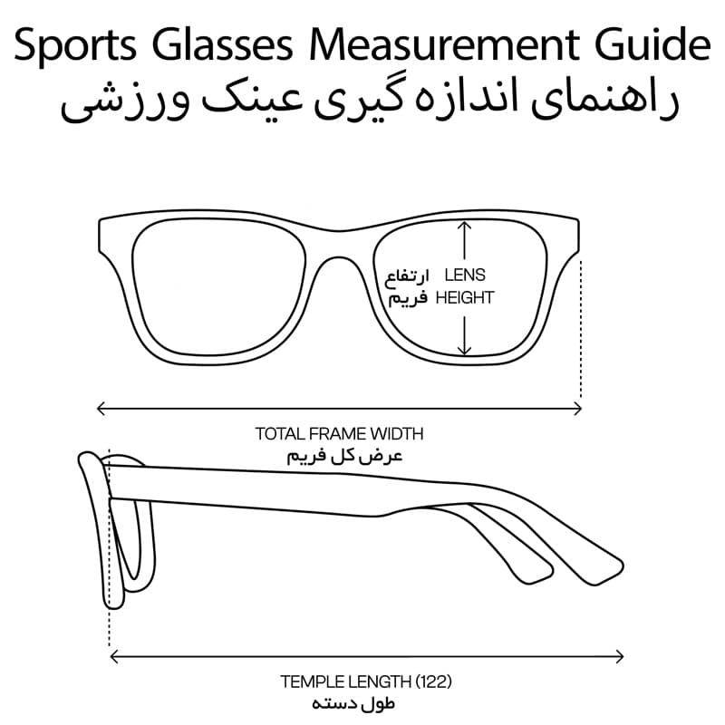 عینک ورزشی ریبوک Reebok Sports Glasses 215 — تصویر ۷