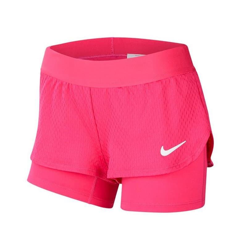 شورت کشاله دار تنیس دخترانه نایک Nike Sport Short سرخابی