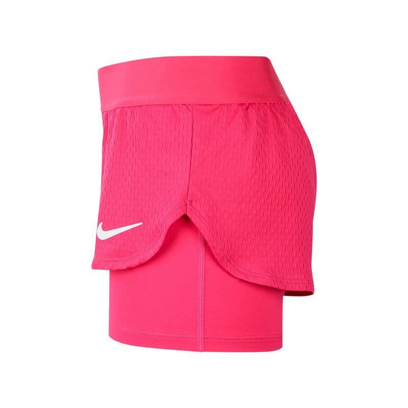 شورت کشاله دار تنیس دخترانه نایک Nike Sport Short سرخابی — تصویر ۴
