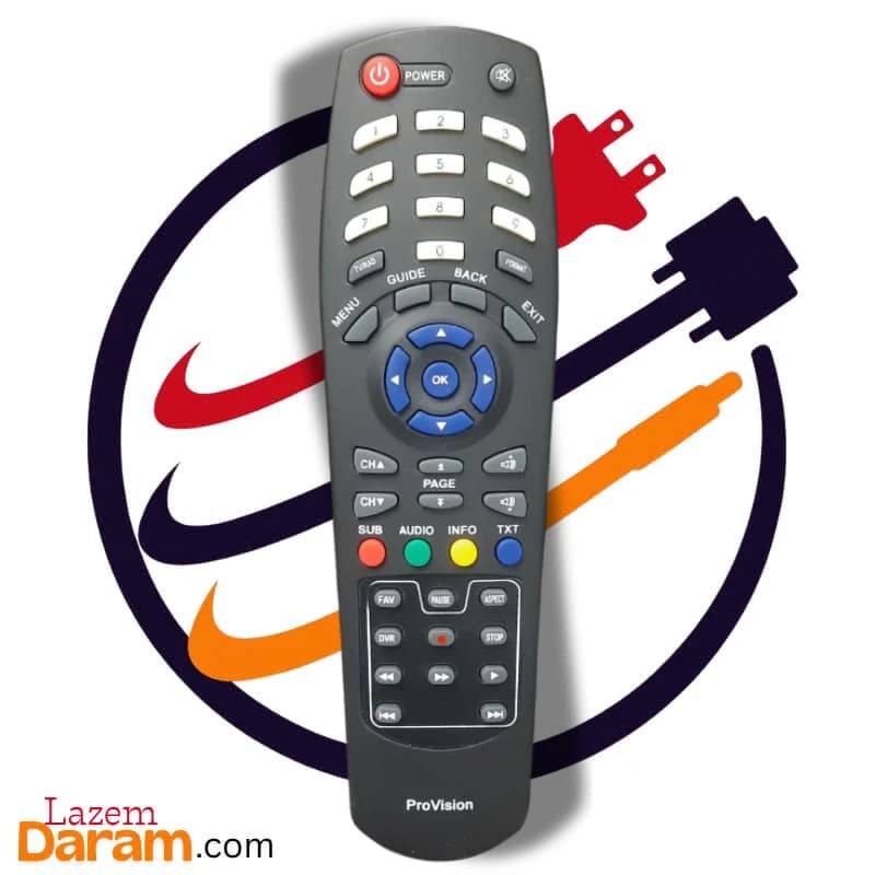کنترل گیرنده دیجیتال پرو ویژن T7 طرح استرانگ 4622