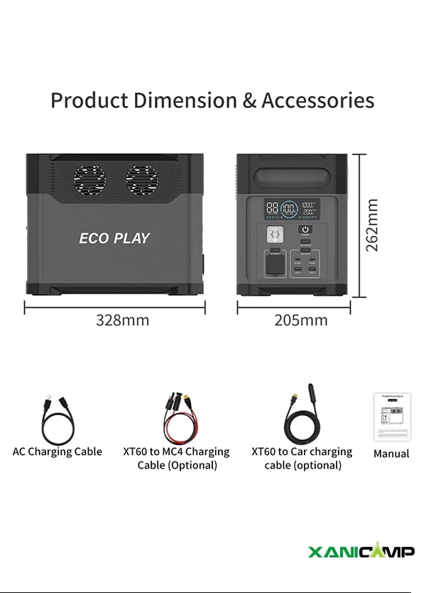 پاور استیشن 1200 وات EcoPlay مدل N069 — تصویر ۴