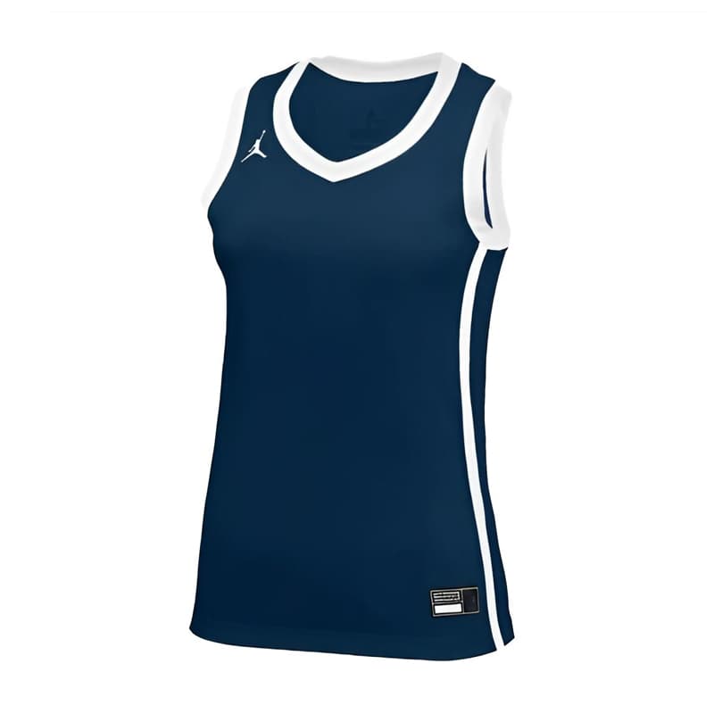 ست تاپ شلوارک ورزشی زنانه جردن Jordan Sports Top and Shorts Set سرمه ای — تصویر ۵