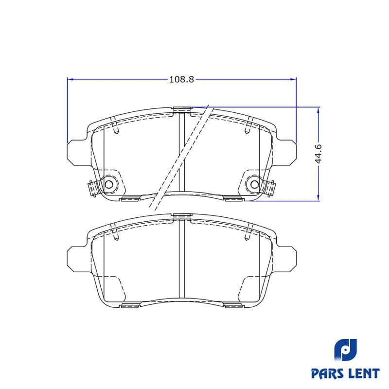 لنت ترمز عقب جک کی ام سی KMC ایگل پارس لنت — تصویر ۲