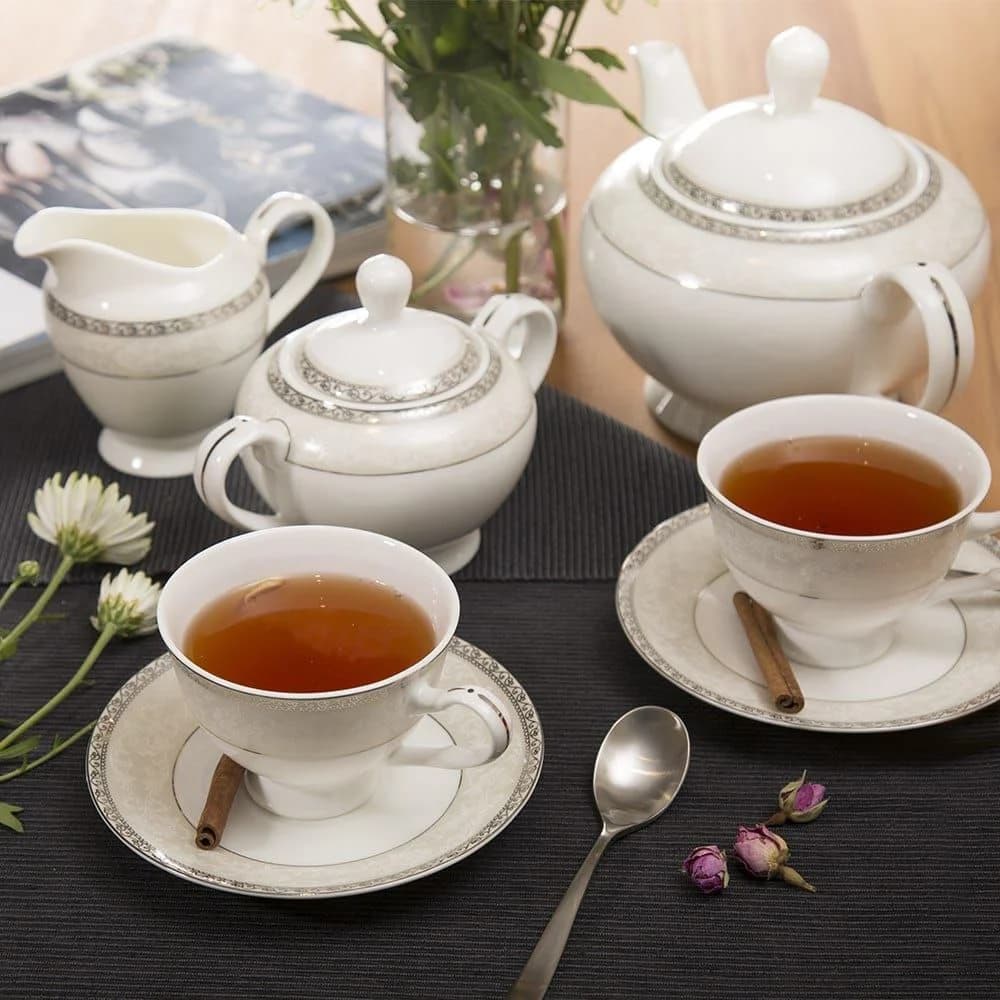 سرویس چای خوری 29 پارچه بنتاتی Bentati منیزیوم پور سلین مدل BN1861 — تصویر ۲