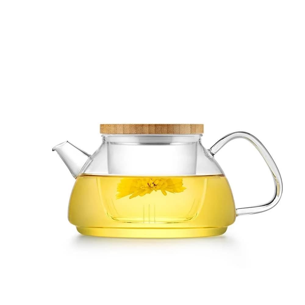 قوری شیشه ای بنتاتی Bentati طرح کلاسیک صافی دار 600 میل مدل BN1680