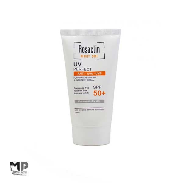 کرم ضد آفتاب بی رنگ رزاکلین مناسب پوست چرب و مختلط SPF50 حجم ۴۰ml