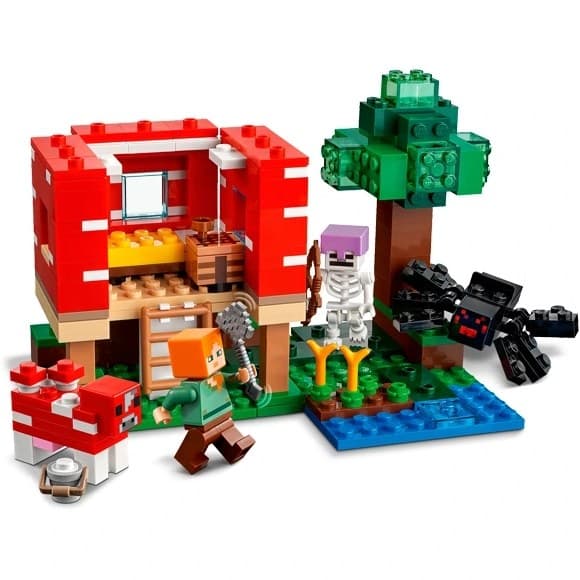 لگو ماینکرافت طرح قارچ ۲۷۲ قطعه کد ۹۱۱۷۹ — تصویر ۷