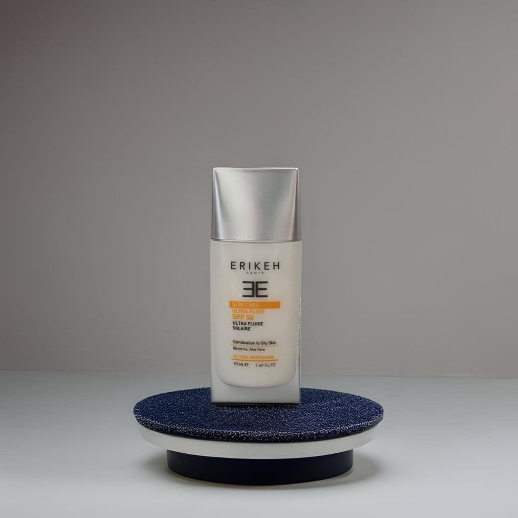 فلوئید ضد آفتاب SPF50 اریکه بی رنگ و فاقد چربی