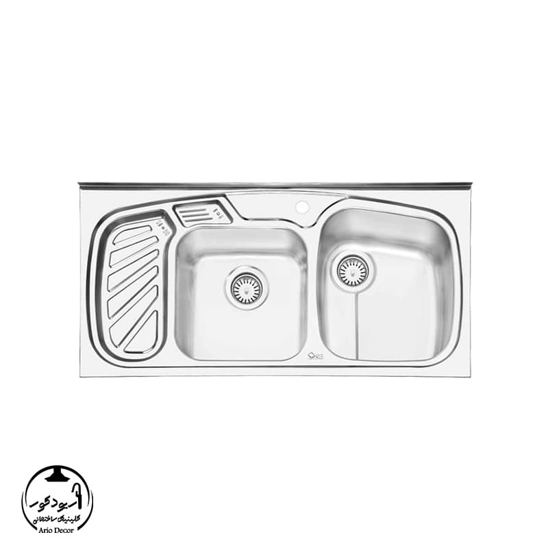 سینک ظرفشویی روکار ایلیااستیل مدل 1020