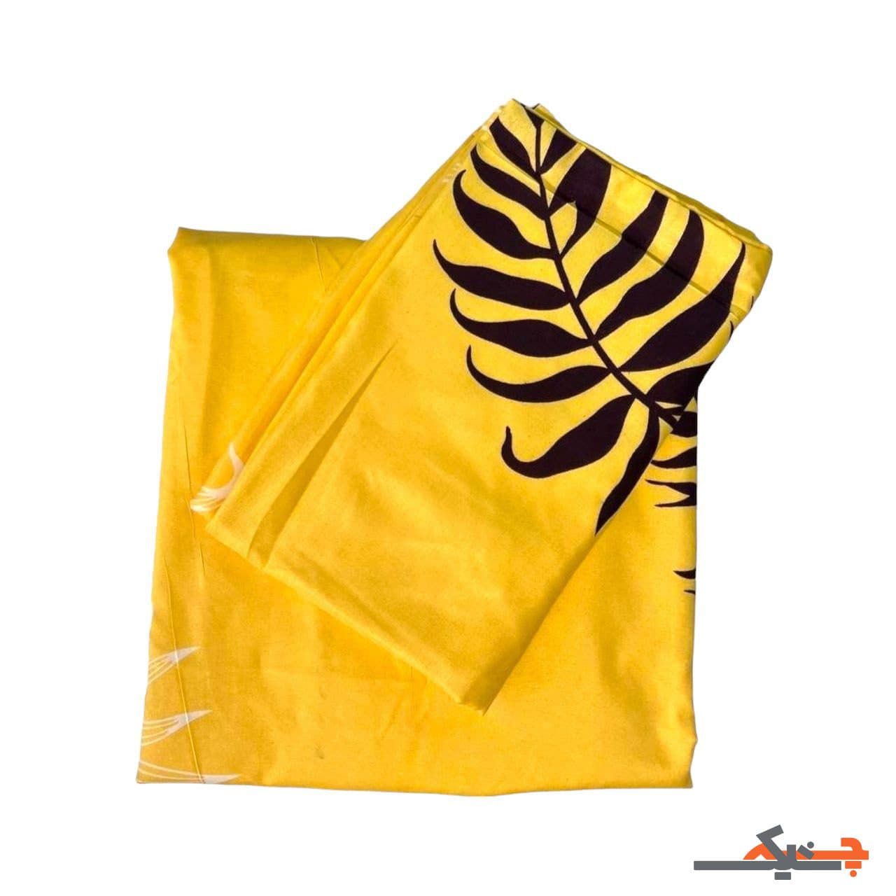 ملحفه کشدار 1 نفره طرح خزان (زرد) کد MT903693