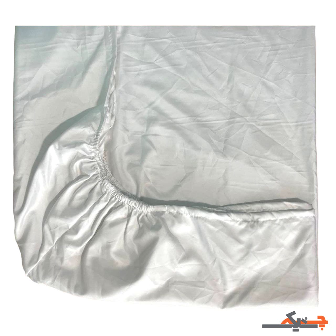 ملحفه کشدار یک نفره میکرو ساده (سفید) کد MُM9035288 — تصویر ۲