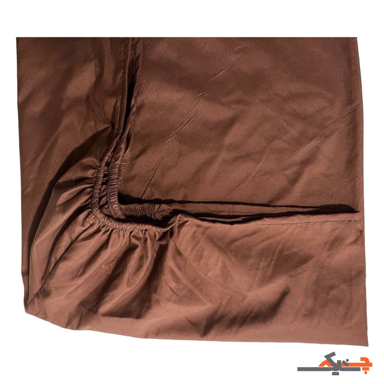 ملحفه کشدار یک نفره میکرو ساده (شکلاتی) کد MT9035285 — تصویر ۲