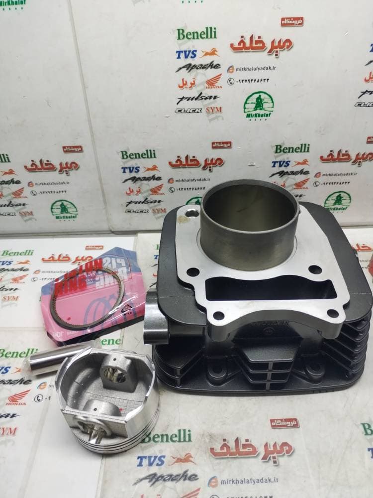 سیلندر و پیستون (پستان) کامل موتور اپاچی 160 شرکتی