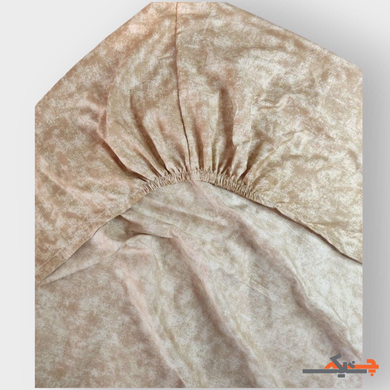 ملحفه کشدار تک نفره طرح پتینه (نسکافه ای) کد MT9034302 — تصویر ۲