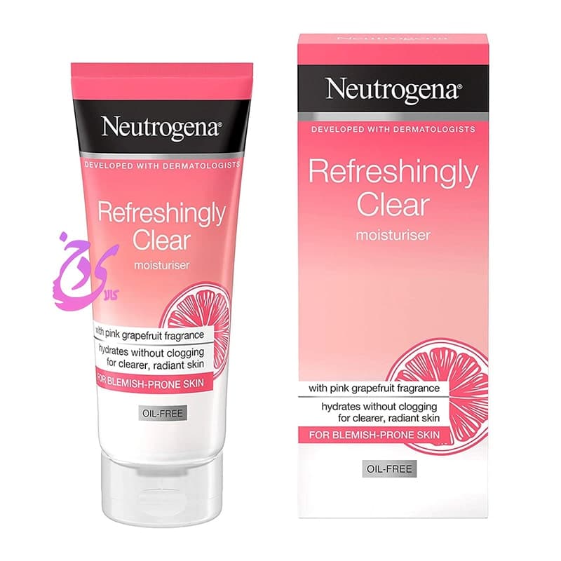 کرم آبرسان و مرطوب کننده فاقد چربی گریپ فروت نوتروژینا Neutrogena Refreshingly Clear Oil-Free Moisturiser حجم 50 میلی لیتر
