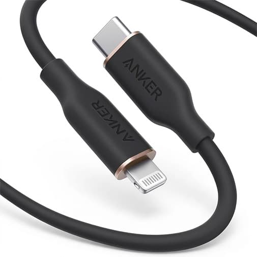 کابل تبدیل USB-C به لایتنینگ انکر Power Line III Flow A8663 طول 1.8 متر