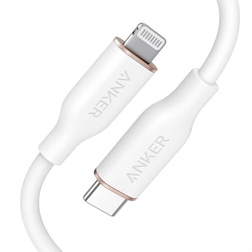 کابل تبدیل USB-C به لایتنینگ انکر Power Line III Flow A8662 طول 0.9 متر