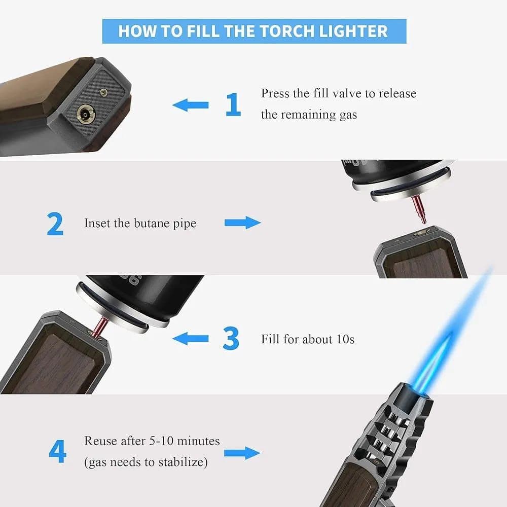 فندک پر قدرت JOBON JET FLAME LIGHTER — تصویر ۶