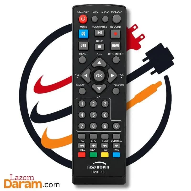 ریموت کنترل گیرنده دیجیتال ام‌اس‌دی نوین (MSD Novin) مدل DVB-999