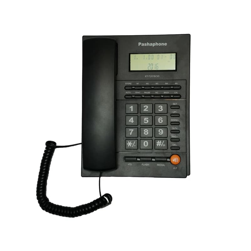 تلفن رومیزی حافظه دار پاشافون مدل KX-T2019CID