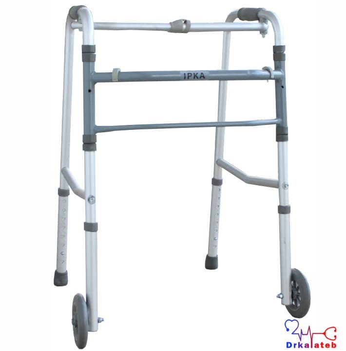واکر تاشو چرخ دار برند ipka