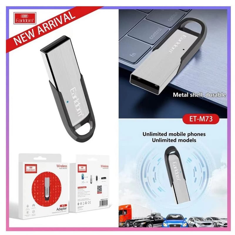 دانگل بلوتوث USB ارلدام مدل ET-M73 — تصویر ۱۱