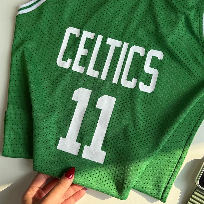 تاپ و شلوارک پسرانه ورزشی بهار و تابستانه مدل سلتیکس (Celtics) کد4161 — تصویر ۸