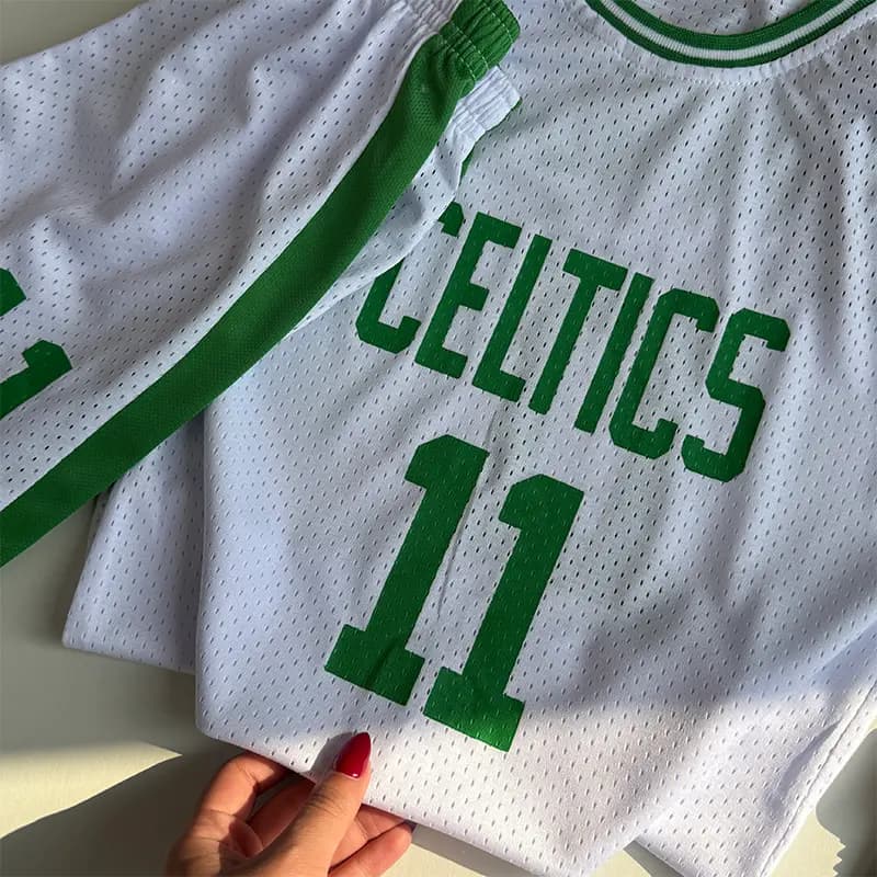 تاپ و شلوارک پسرانه ورزشی بهار و تابستانه مدل سلتیکس (Celtics) کد4161 — تصویر ۷