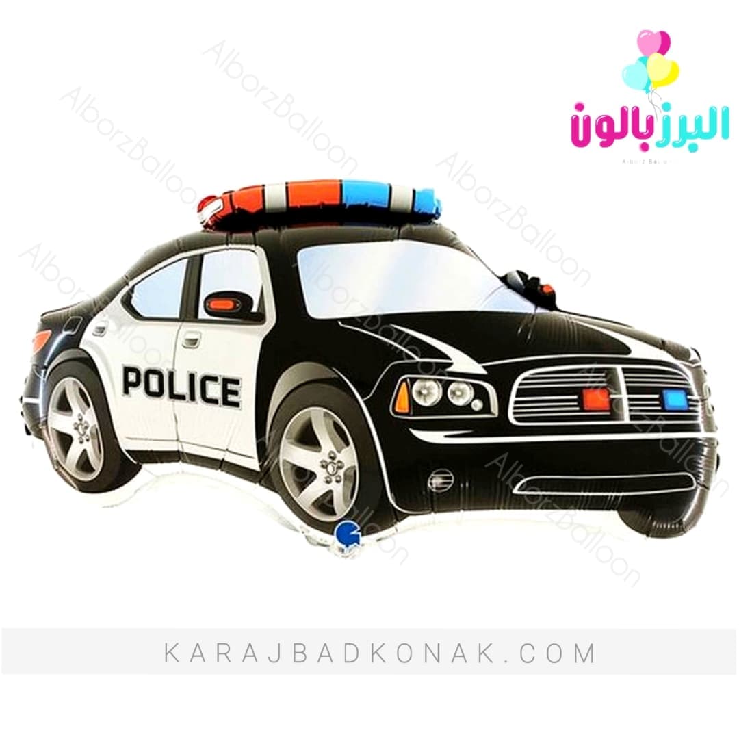 بادکنک فویلی ماشین پلیس آمریکایی