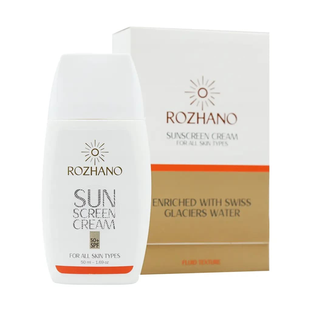 کرم ضد آفتاب SPF50 روژانو انواع پوست 50 میل