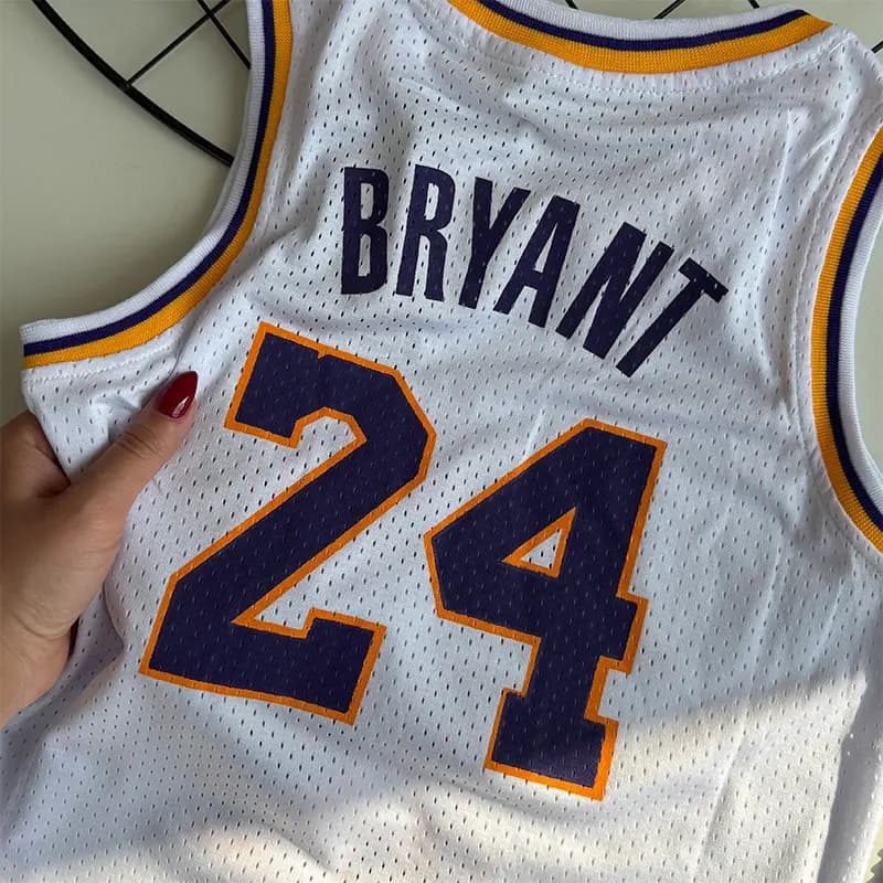 تاپ و شلوارک پسرانه ورزشی بهار و تابستانه مدل لیکرز (Lakers) کد 4283 — تصویر ۳