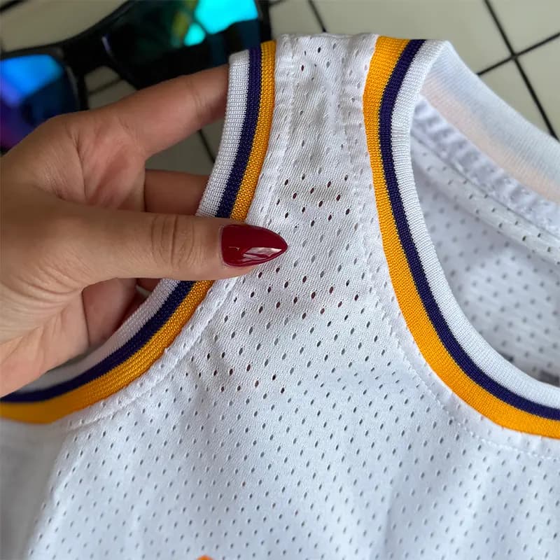 تاپ و شلوارک پسرانه ورزشی بهار و تابستانه مدل لیکرز (Lakers) کد 4283 — تصویر ۵