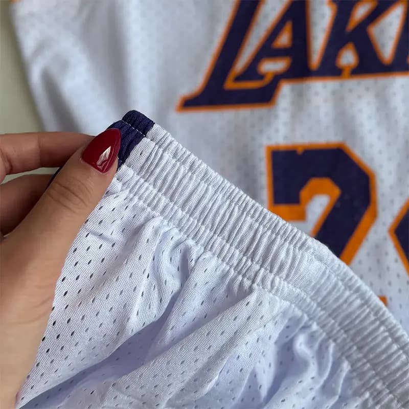 تاپ و شلوارک پسرانه ورزشی بهار و تابستانه مدل لیکرز (Lakers) کد 4283 — تصویر ۷